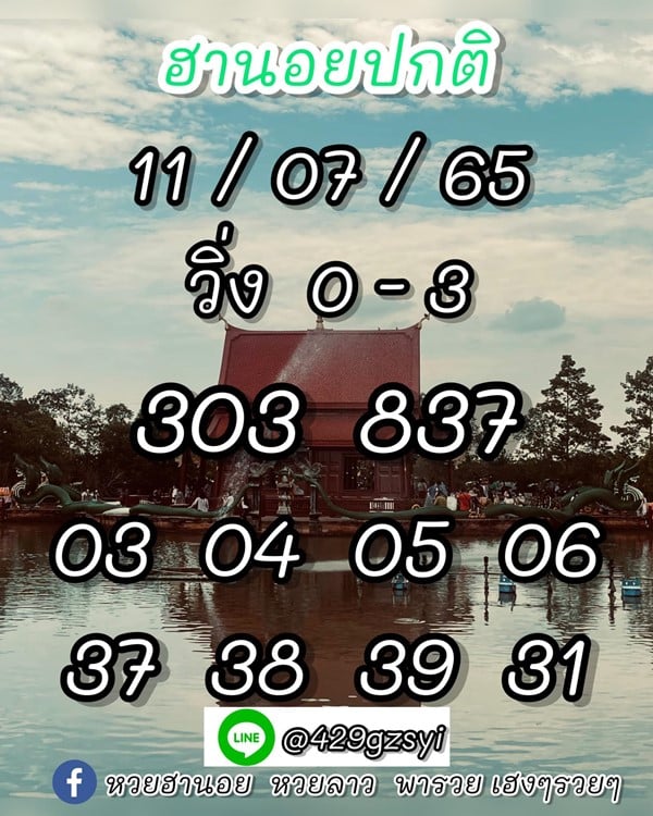 เลขเด็ดหวยฮานอย แนวทางหวยฮานอยวันนี้ 11 กค 65
