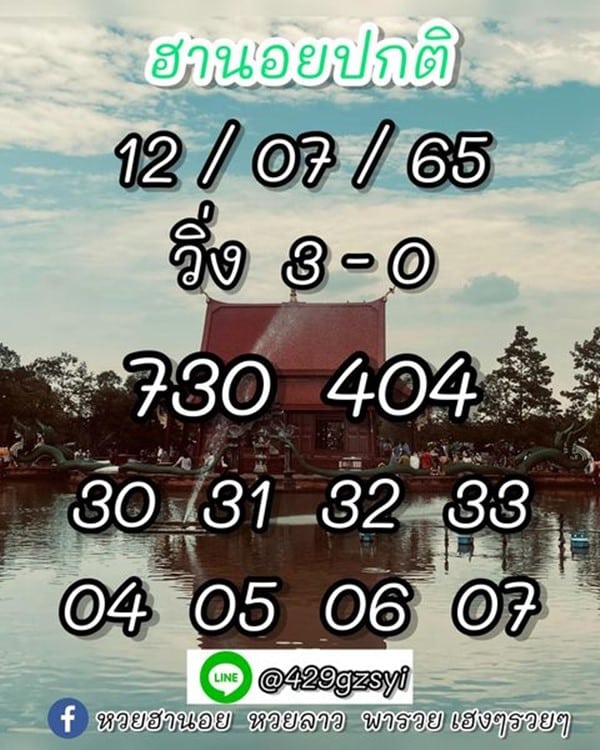 เลขเด็ดหวยฮานอย แนวทางหวยฮานอยวันนี้ 12 กค 65