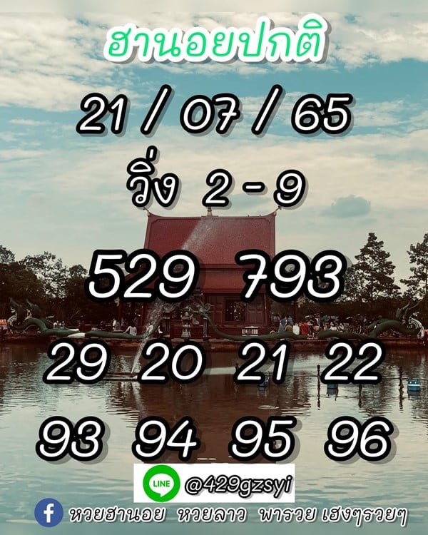 เลขเด็ดหวยฮานอย แนวทางหวยฮานอยวันนี้ 21 กค 65