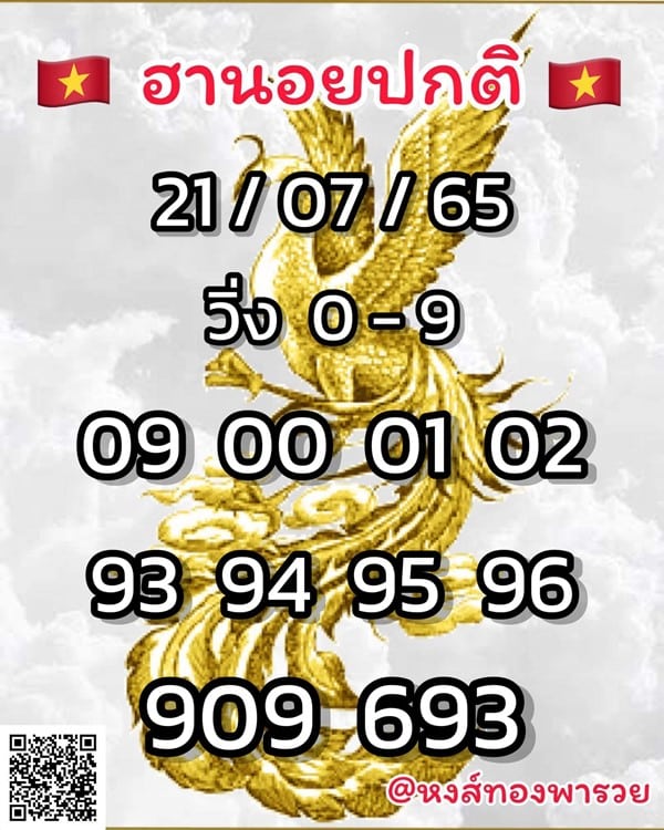 เลขเด็ดหวยฮานอย แนวทางหวยฮานอยวันนี้ 21 กค 65