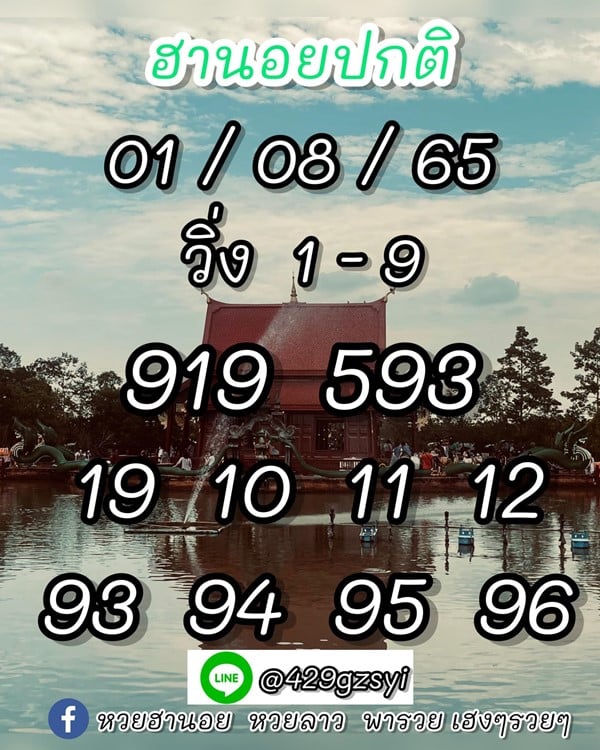 เลขเด็ดหวยฮานอย แนวทางหวยฮานอยวันนี้ 01 สค 65