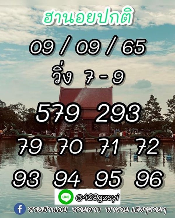 เลขเด็ดหวยฮานอย แนวทางหวยฮานอยวันนี้ 09 กย 65
