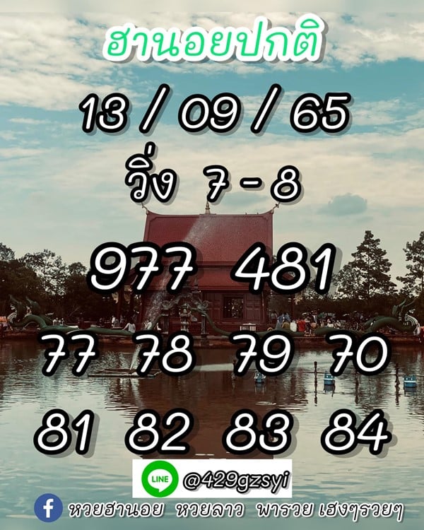 เลขเด็ดหวยฮานอย แนวทางหวยฮานอยวันนี้ 13 กย 65