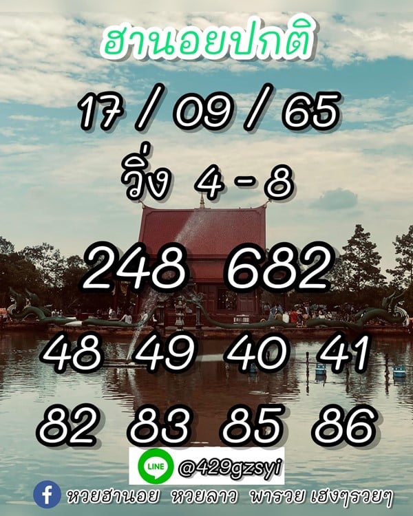 เลขเด็ดหวยฮานอย แนวทางหวยฮานอยวันนี้ 17 กย 65