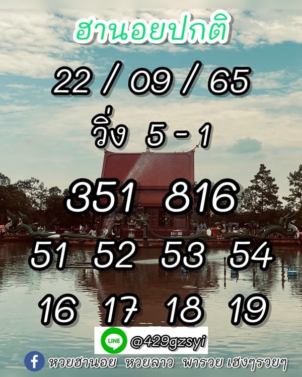 เลขเด็ดหวยฮานอย แนวทางหวยฮานอยวันนี้ 22 กย 65