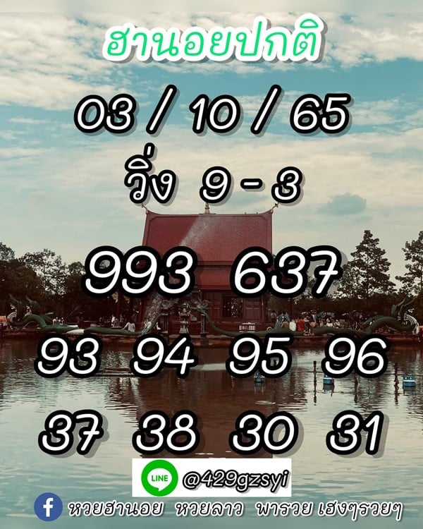 เลขเด็ดหวยฮานอย แนวทางหวยฮานอยวันนี้ 03 ตค 65