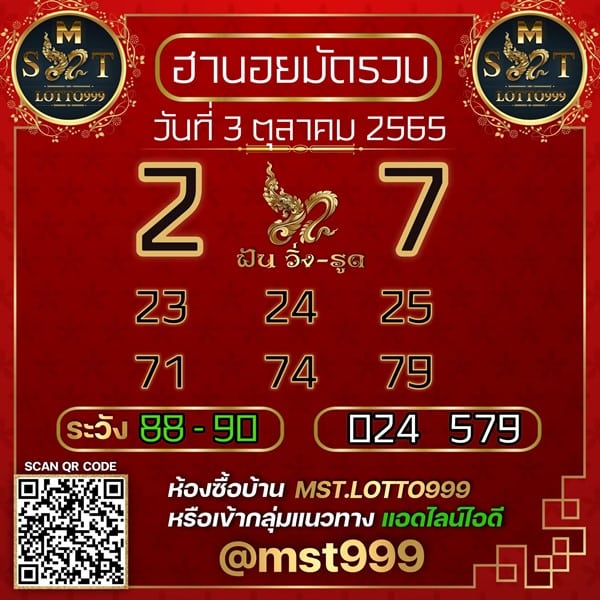 เลขเด็ดหวยฮานอย แนวทางหวยฮานอยวันนี้ 03 ตค 65