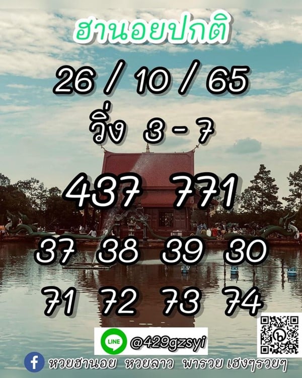 เลขเด็ดหวยฮานอย แนวทางหวยฮานอยวันนี้ 26 ตค 65