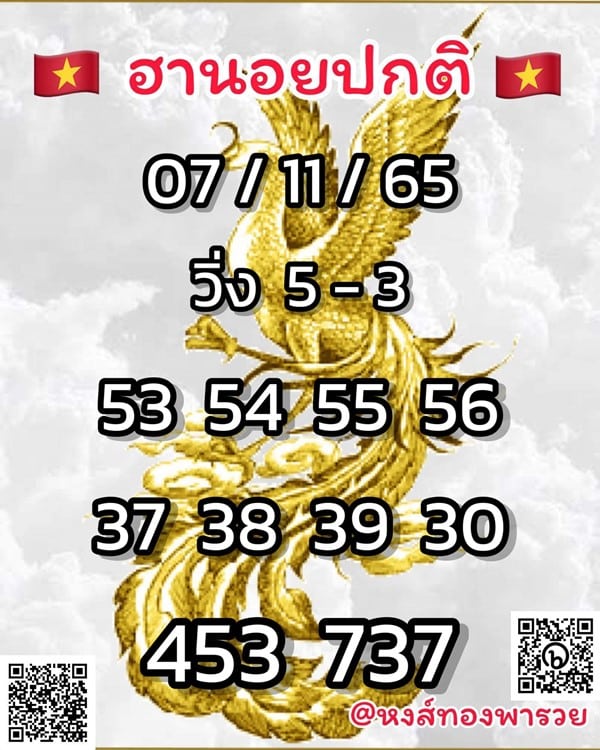 เลขเด็ดหวยฮานอย แนวทางหวยฮานอยวันนี้ 07 พย 65