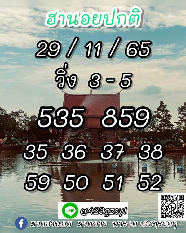 เลขเด็ดหวยฮานอย แนวทางหวยฮานอยวันนี้ 29 พย 65