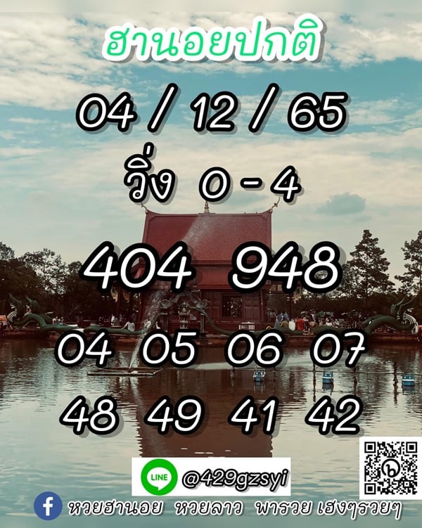 เลขเด็ดหวยฮานอย แนวทางหวยฮานอยวันนี้ 04 ธค 65