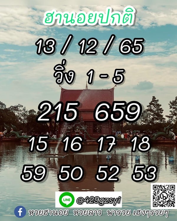 เลขเด็ดหวยฮานอย แนวทางหวยฮานอยวันนี้ 13 ธค 65