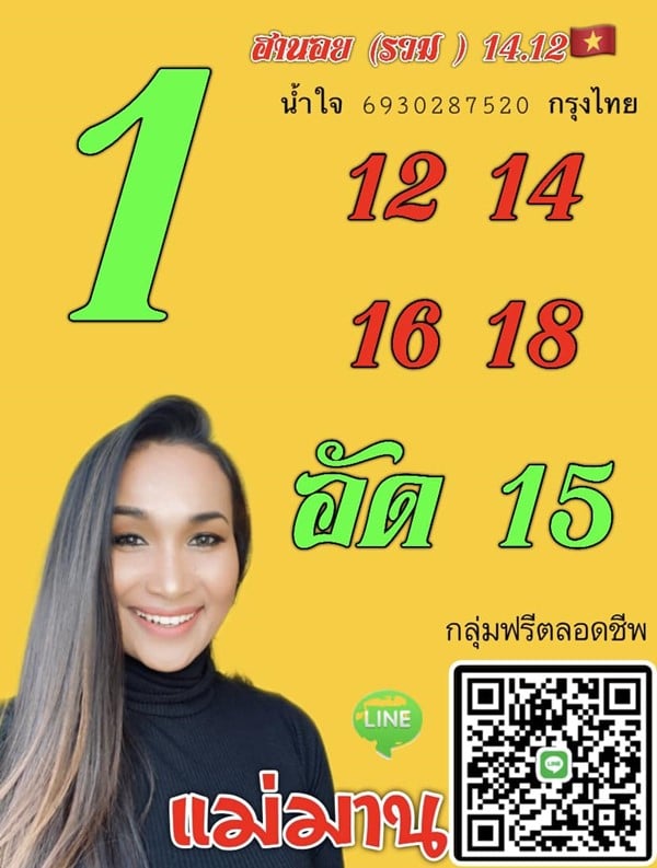 เลขเด็ดหวยฮานอย แนวทางหวยฮานอยวันนี้ 14 ธค 65