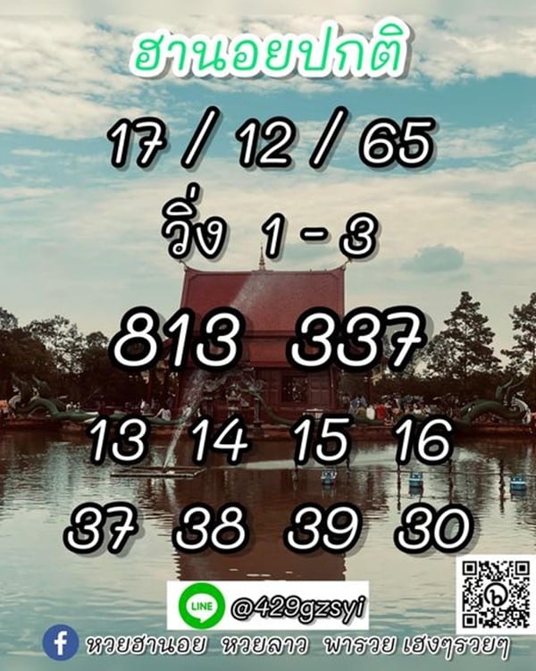 เลขเด็ดหวยฮานอย แนวทางหวยฮานอยวันนี้ 17 ธค 65