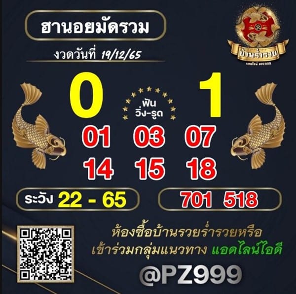 เลขเด็ดหวยฮานอย แนวทางหวยฮานอยวันนี้ 19 ธค 65
