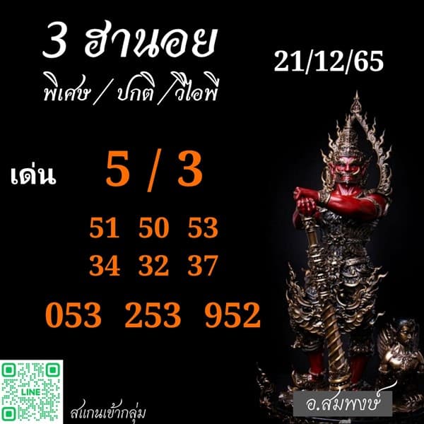 เลขเด็ดหวยฮานอย แนวทางหวยฮานอยวันนี้ 21 ธค 65