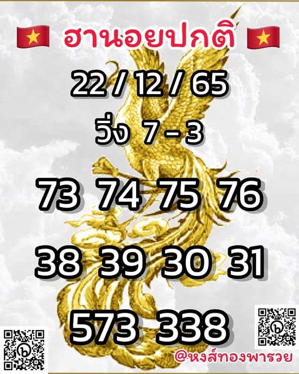 เลขเด็ดหวยฮานอย แนวทางหวยฮานอยวันนี้ 22 ธค 65