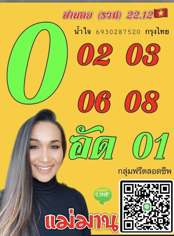 เลขเด็ดหวยฮานอย แนวทางหวยฮานอยวันนี้ 22 ธค 65