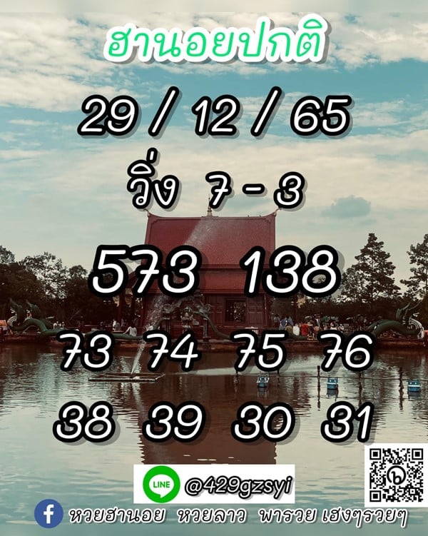 เลขเด็ดหวยฮานอย แนวทางหวยฮานอยวันนี้ 29 ธค 65