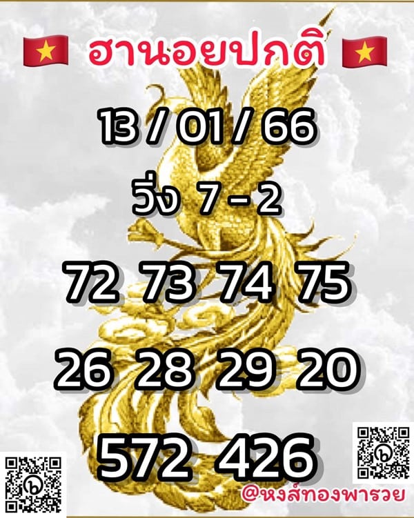 เลขเด็ดหวยฮานอย แนวทางหวยฮานอยวันนี้ 13 มค 66