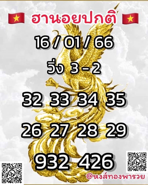เลขเด็ดหวยฮานอย แนวทางหวยฮานอยวันนี้ 16 มค 66