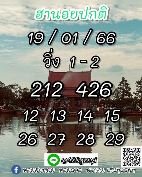 เลขเด็ดหวยฮานอย แนวทางหวยฮานอยวันนี้ 19 มค 66
