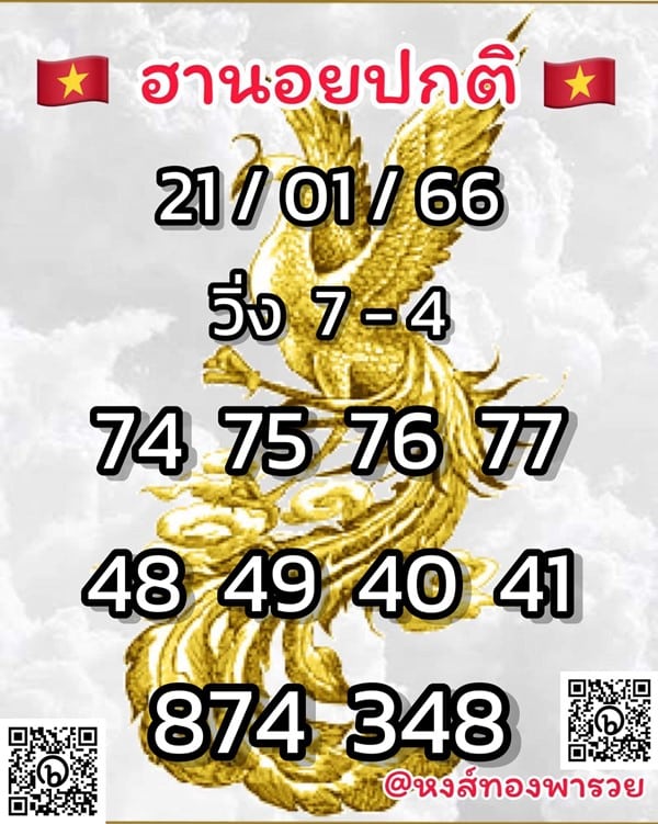 เลขเด็ดหวยฮานอย แนวทางหวยฮานอยวันนี้ 21 มค 66