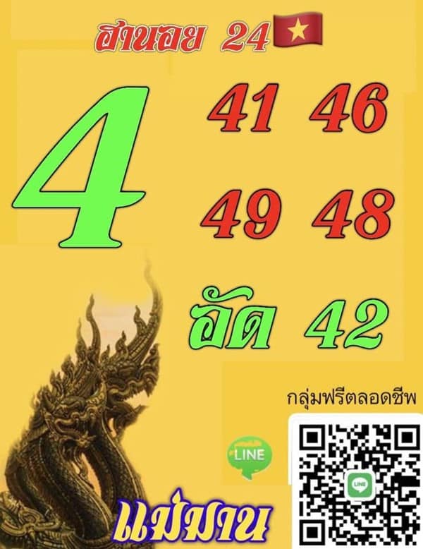 เลขเด็ดหวยฮานอย แนวทางหวยฮานอยวันนี้ 24 มค 66