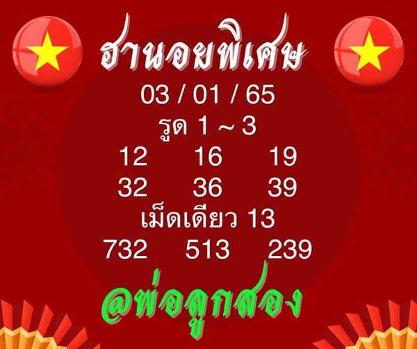 เลขเด็ดหวยฮานอย แนวทางหวยฮานอยวันนี้ 03 ธค 66