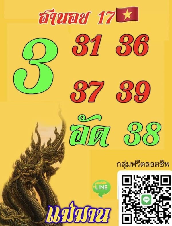 เลขเด็ดหวยฮานอย แนวทางหวยฮานอยวันนี้ 17 กพ 66