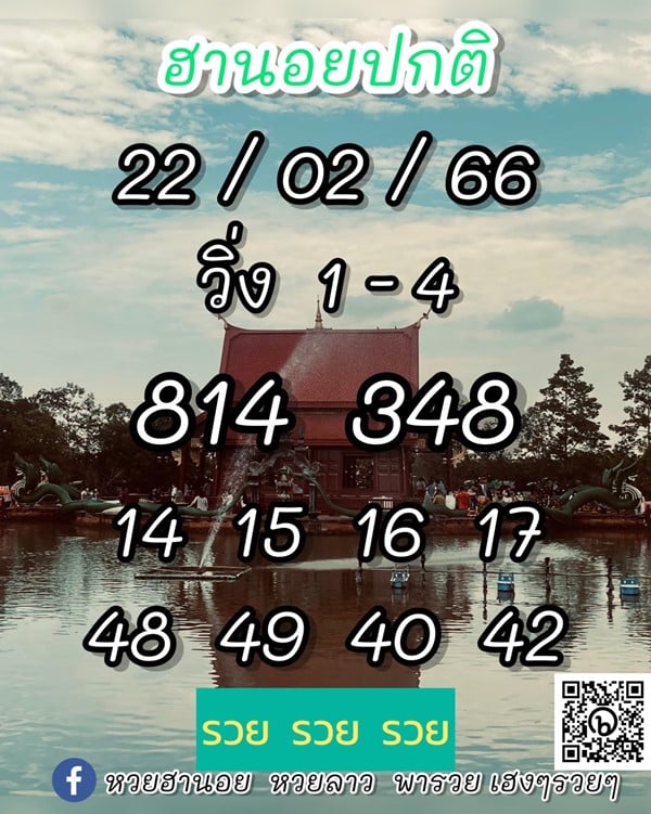 เลขเด็ดหวยฮานอย แนวทางหวยฮานอยวันนี้ 22 กพ 66