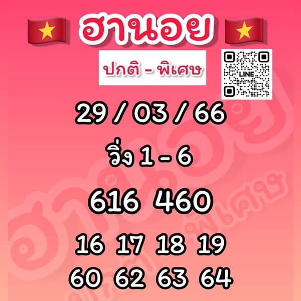 เลขเด็ดหวยฮานอย แนวทางหวยฮานอยวันนี้ 29 มีค 66
