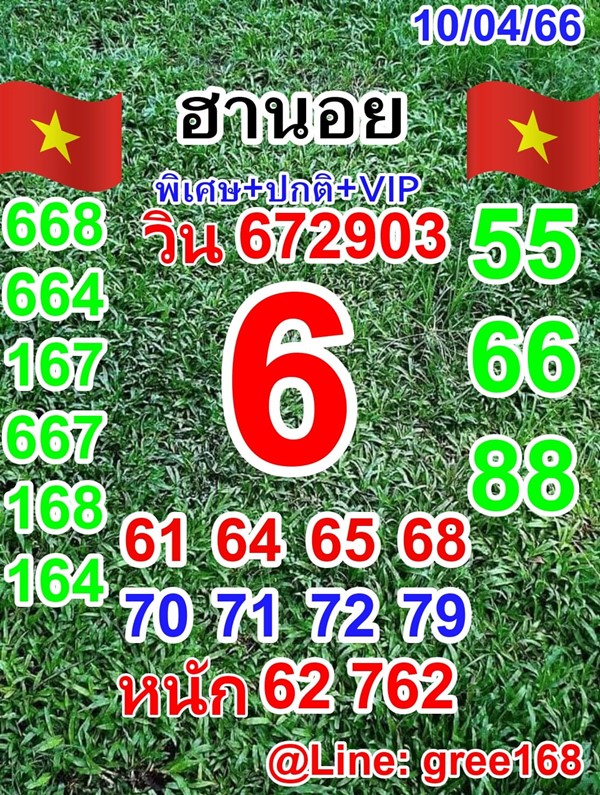 เลขเด็ดหวยฮานอย แนวทางหวยฮานอยวันนี้ 10 เมย 66