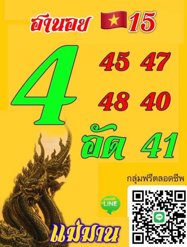 เลขเด็ดหวยฮานอย แนวทางหวยฮานอยวันนี้ 15 พค 66