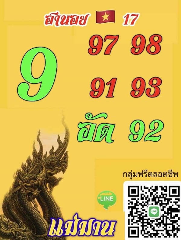 เลขเด็ดหวยฮานอย แนวทางหวยฮานอยวันนี้ 17 พค 66