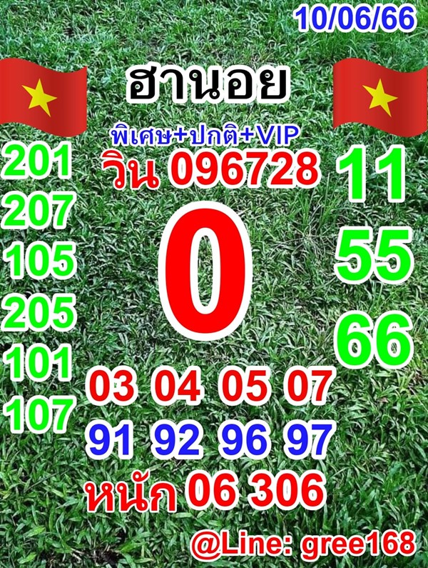 เลขเด็ดหวยฮานอย แนวทางหวยฮานอยวันนี้ 10 มิย 66