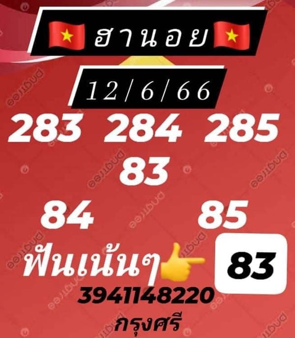 เลขเด็ดหวยฮานอย แนวทางหวยฮานอยวันนี้ 12 มิย 66