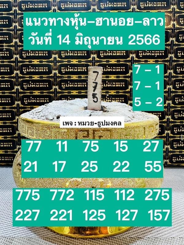 เลขเด็ดหวยฮานอย แนวทางหวยฮานอยวันนี้ 14 มิย 66
