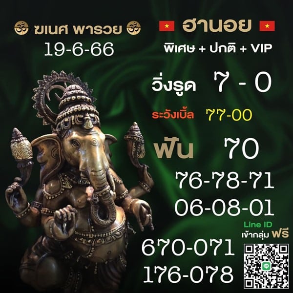 เลขเด็ดหวยฮานอย แนวทางหวยฮานอยวันนี้ 19 มิย 66