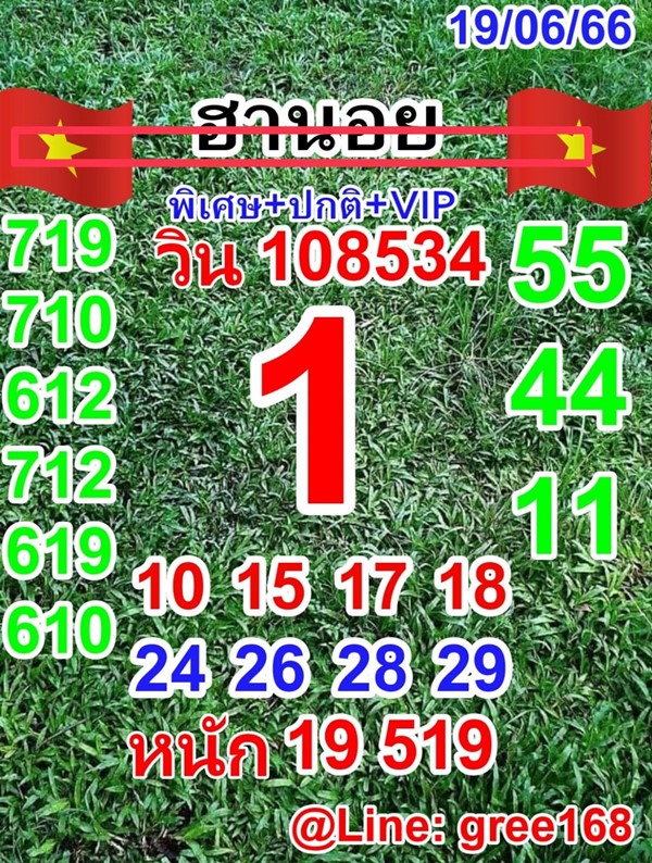 เลขเด็ดหวยฮานอย แนวทางหวยฮานอยวันนี้ 19 มิย 66