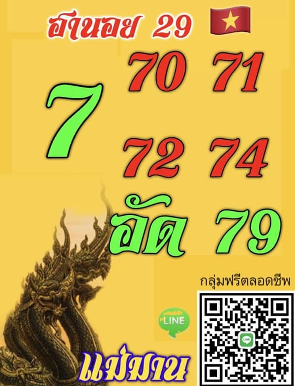 เลขเด็ดหวยฮานอย แนวทางหวยฮานอยวันนี้ 29 มิย 66