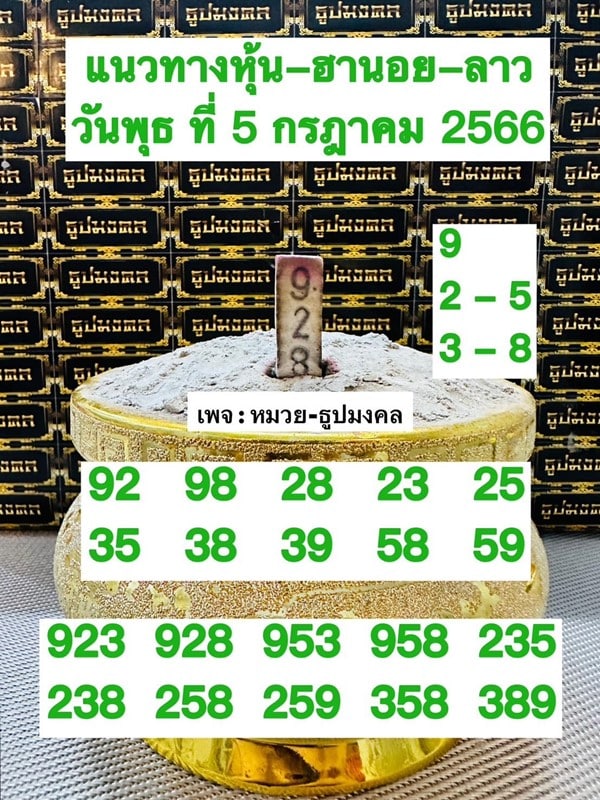 เลขเด็ดหวยฮานอย แนวทางหวยฮานอยวันนี้ 05 กค 66