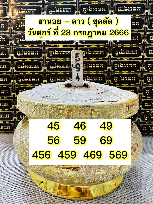 เลขเด็ดหวยฮานอย แนวทางหวยฮานอยวันนี้ 28 กค 66