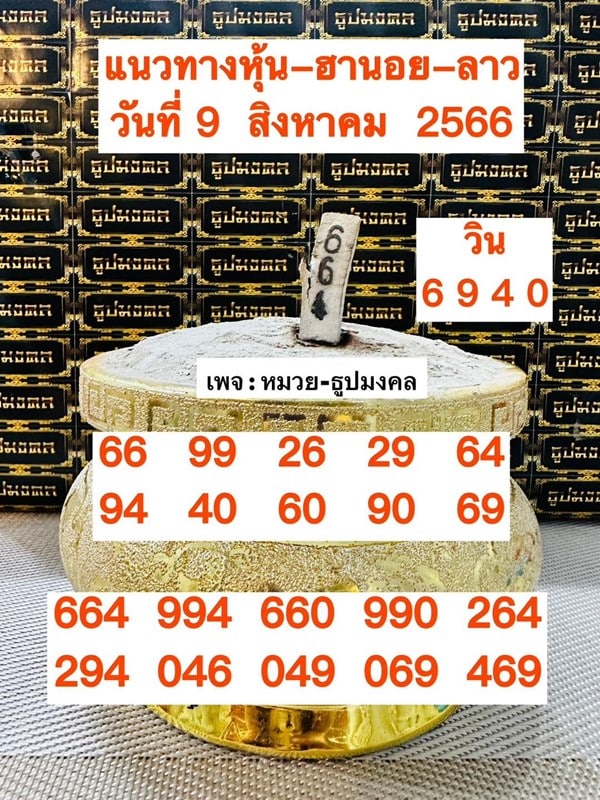 เลขเด็ดหวยฮานอย แนวทางหวยฮานอยวันนี้ 09 สค 66