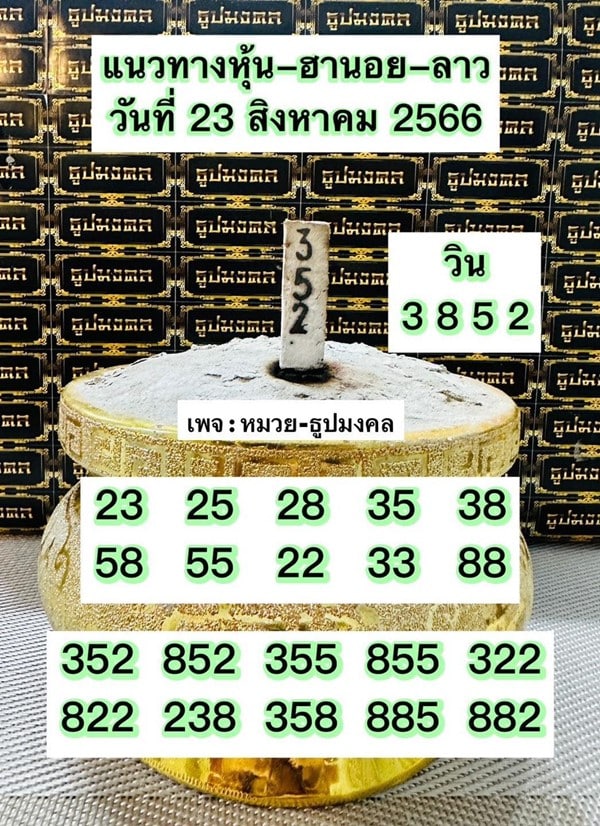 เลขเด็ดหวยฮานอย แนวทางหวยฮานอยวันนี้ 23 สค 66