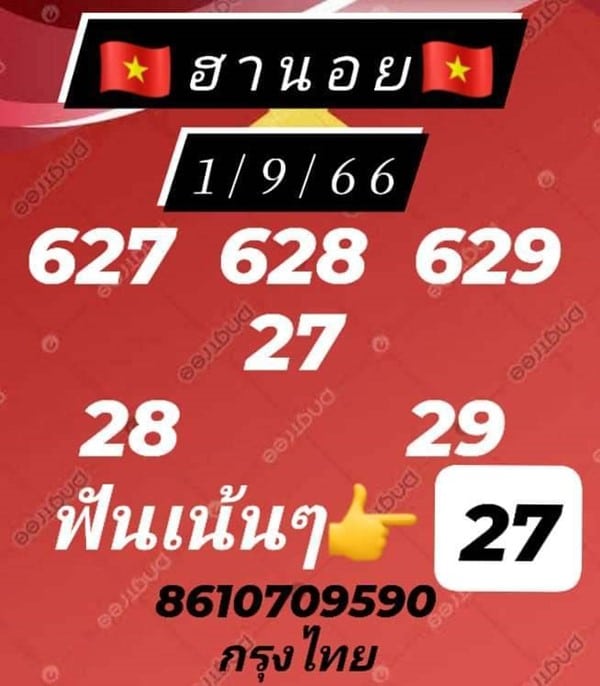 เลขเด็ดหวยฮานอย แนวทางหวยฮานอยวันนี้ 11 สค 66