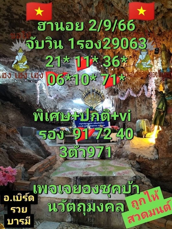 เลขเด็ดหวยฮานอย แนวทางหวยฮานอยวันนี้ 02 กย 66
