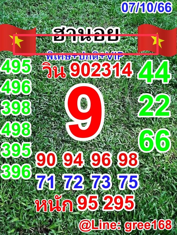 เลขเด็ดหวยฮานอย แนวทางหวยฮานอยวันนี้ 07 ตค 66