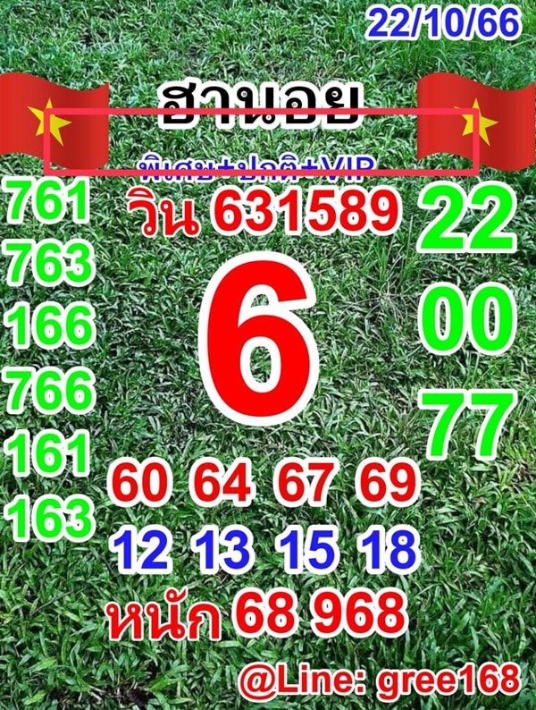 เลขเด็ดหวยฮานอย แนวทางหวยฮานอยวันนี้ 22 ตค 66