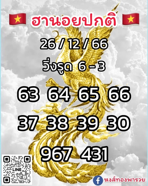 เลขเด็ดหวยฮานอย แนวทางหวยฮานอยวันนี้ 26 ธค 66